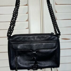 Rebecca Minkoff Black Leather Crossbody Bag